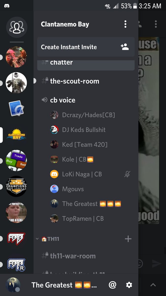 3 am Voice Party in CB. This clan is lit 24/7 😎😎😎
<a href="/ClantanemoBay/">Clantanemo Bay</a>
