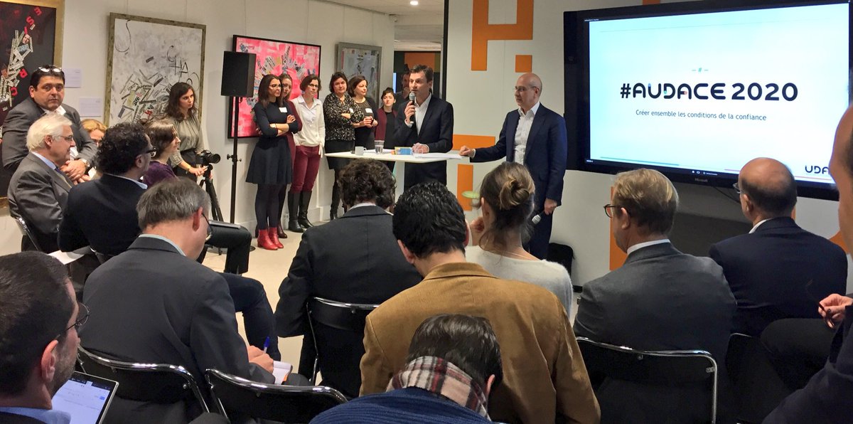 #Audace2020 <a href="/JLChetrit/">Jean Luc Chetrit</a> <a href="/lecomte_etienne/">Etienne Lecomte</a> @UDA_annonceurs va mettre en place une plateforme de mutualisation de data annonceurs, avec <a href="/MindLytiX/">MindLytiX</a> : QOP, Quality Open Platform. Sous statut de SCIP (société coopérative d’intérêt collectif). Pilote avec des annonceurs début 2018