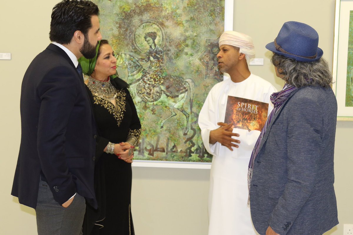 Gallery_Sarah's tweet photo. لمحات من حفل افتتاح معرض روح الخيول للفنانة الإيرانية/ الأسترالية فريدة زريو بغاليري سارة مساء أمس
.
Excerpts from the opening of Iranian/Australian artist, Farideh Zariv's exhibition on last night at Gallery Sarah https://t.co/VQV1aYnaEo