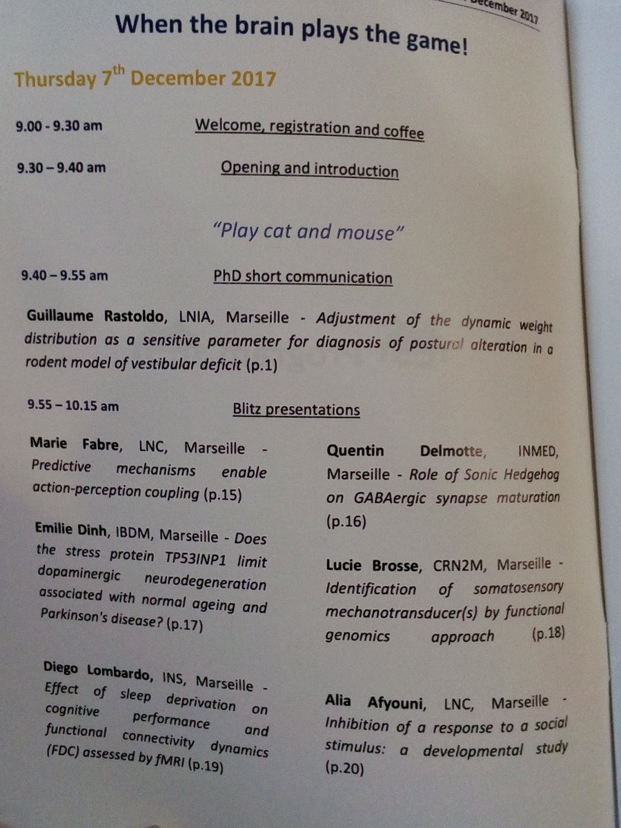 ICN_PhDDay's tweet photo. PhD students now present their posters in the first blitz session. Among them are Quentin Delmotte from #INMED, Emilie Dinh from #IBDM and Lucie Brosse from #CRN2M, who are also part of our organizing committee ! https://t.co/RtjzddIEdP