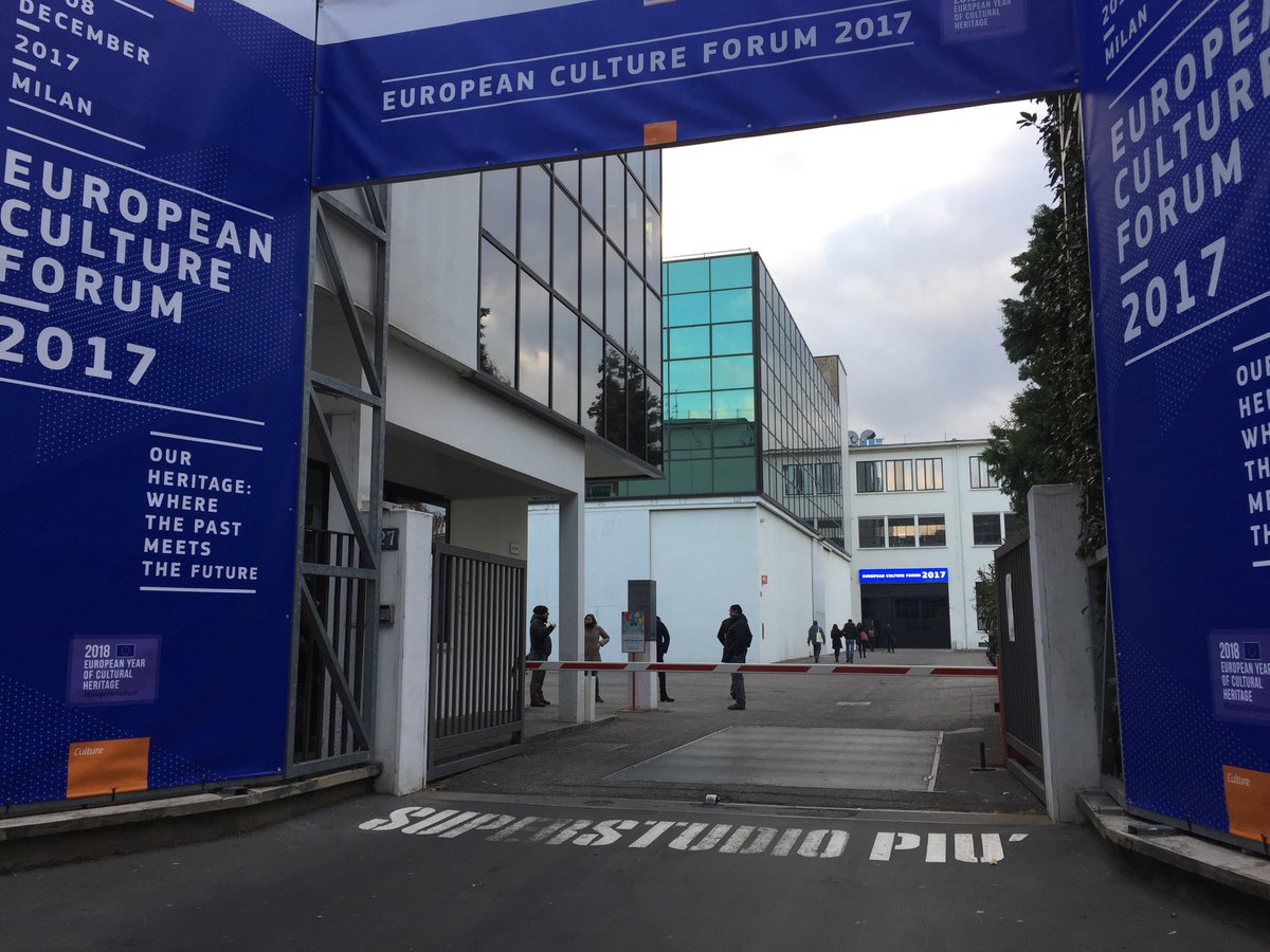 UllaSalmela's tweet photo. #EuropeanCultureForum2017 alkaa näillä minuuteilla #EuropeForCulture #EUCF2017 #Milan #superstudio #EuropeanCultureForum https://t.co/RYLEquhfnZ
