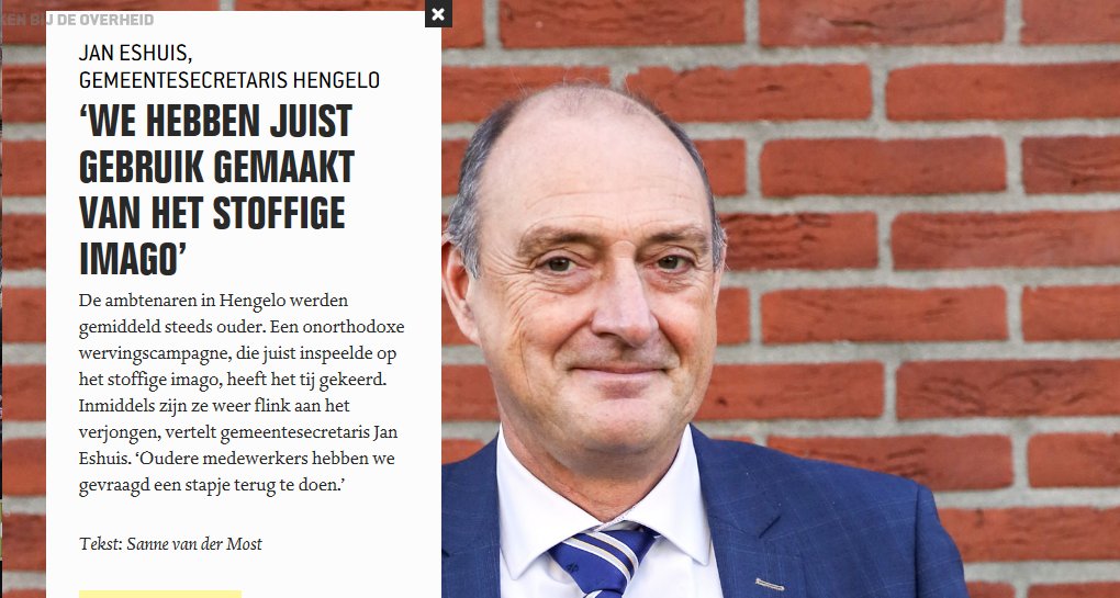 'Als je kijkt naar de leeftijdsopbouw, dan zit er een gat tussen de 25 en 35 jaar. En dat is natuurlijk niet goed. (...) Tijd voor actie!' Lees over verjonging bij de <a href="/gemeentehengelo/">Gemeente Hengelo</a> ➡️ sdu.instantmagazine.com/sdu-events/wer… (cc. <a href="/futurnl/">FUTUR</a> @tjanetwerk)