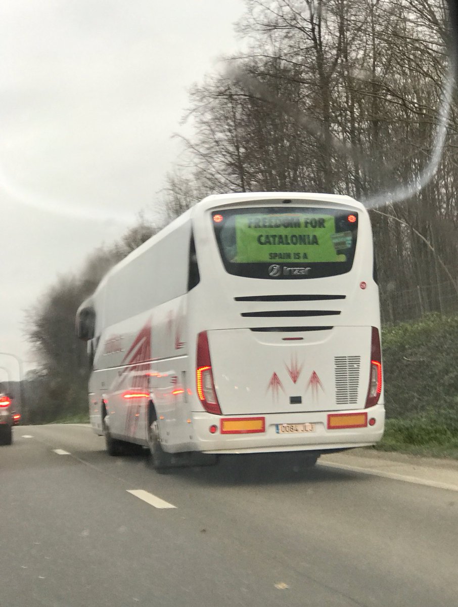 Les Catalans en route vers Bruxelles #Catalunya #Catalogne