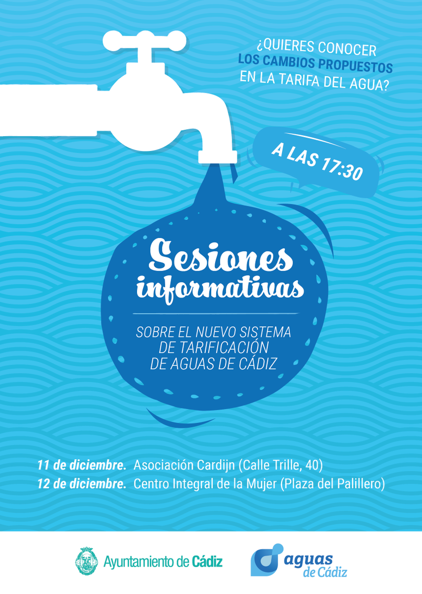 JM_Kichi's tweet photo. Hemos organizado unas jornadas abiertas para que conozcan nuestra propuesta más justa, elaborada de forma participativa, sobre la nueva tarificación del agua.

- Lunes, 11 de dic, 17.30h, Asociación Cardjin.
- Martes, 12 de dic, 17.30h, Centro Integral de la Mujer.

Participa❗️ https://t.co/R5T16C6qpk