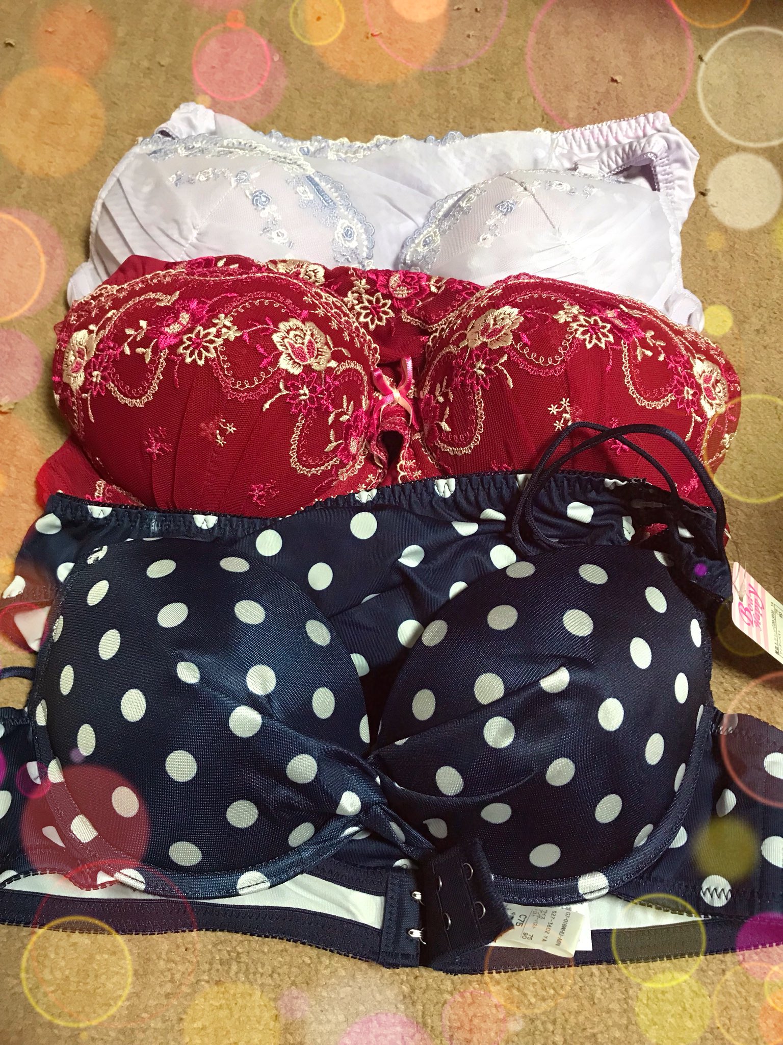 豆 トリンプさんの福袋きた さすがトリンプさんって感じ よく見るとそれぞれ可愛い施しが 明日丁度彼氏さんと会うからね 自慢しよ T Co Vx8cblxhas Twitter