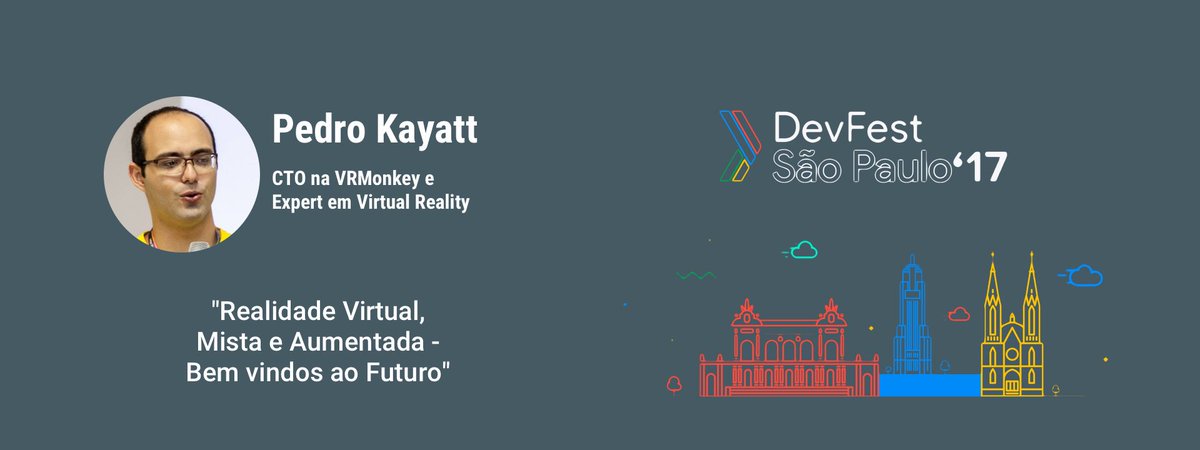 GDGSaoPaulo's tweet photo. No #devfestSP17 você vai entender porquê a revolução da realidade virtual está apenas começando! É dia 16/12, os ingressos estão acabando! https://t.co/EH8sWaUKRZ https://t.co/4pWtCsZnnK