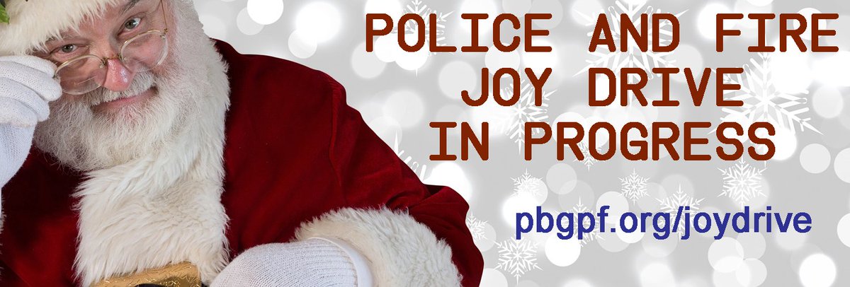 PBGPDFoundation's tweet photo. Our 16th Annual Palm Beach Gardens Police and Fire Joy Drive is now in progress. We need your support to ensure that every child experiences the magic and joy of the holiday season. With your help we'll be able to fulfil the special needs in our community. https://t.co/elUAOXpb02 https://t.co/qjcC6StliV