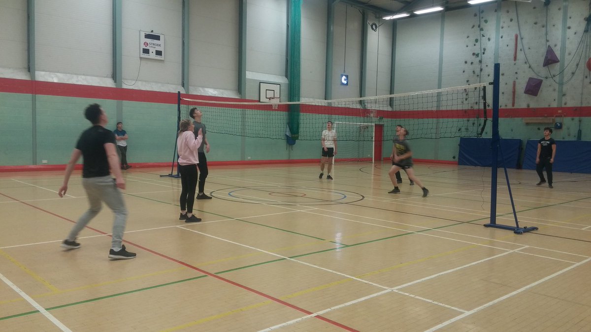 StrodeSport's tweet photo. @VballEngland Spot the ball! Strode #PublicServices students taking part in a #volleyball session today. https://t.co/7ErslQL4R4