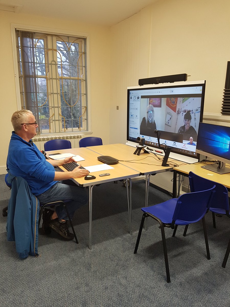 eSgoil's tweet photo. All Western Isles schools closed by Storm Caroline. All apart from e-Sgoil that is. RMPS currently being taught direct to pupils Harris pupils in their homes! https://t.co/E6LuiTOZZs