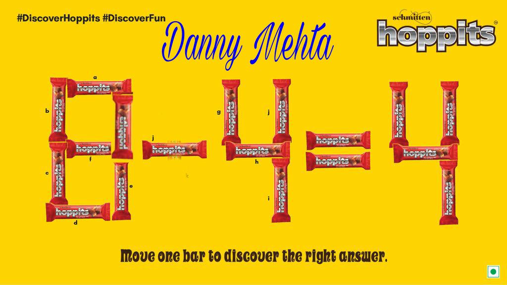 mehtadanny931's tweet photo. @Hoppits_Choc #DiscoverHoppits #DiscoverFun

Ans👉  Hoppits k

(Remove "K" and Add it Between   "A" &amp; "F" It is 8 now

8⃣➖4⃣ = 👉4⃣

 #DiscoverHoppits  #DiscoverFun.

Join👇

@LuckyMunjal 
@desichipakli 
@sun_boy33044 
@prachineer 
@Raghavendra0703 
@Chinnarayudu98 https://t.co/CjtBitqSEJ