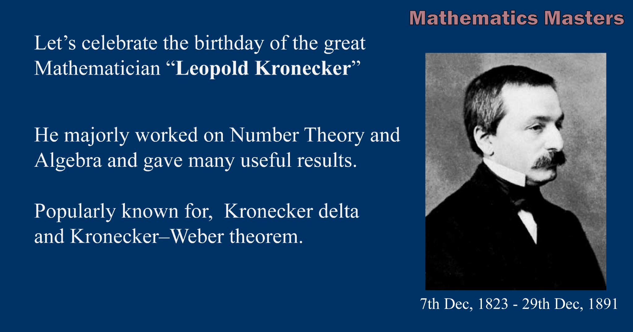 leopoldkronecker - Twitter Search / Twitter