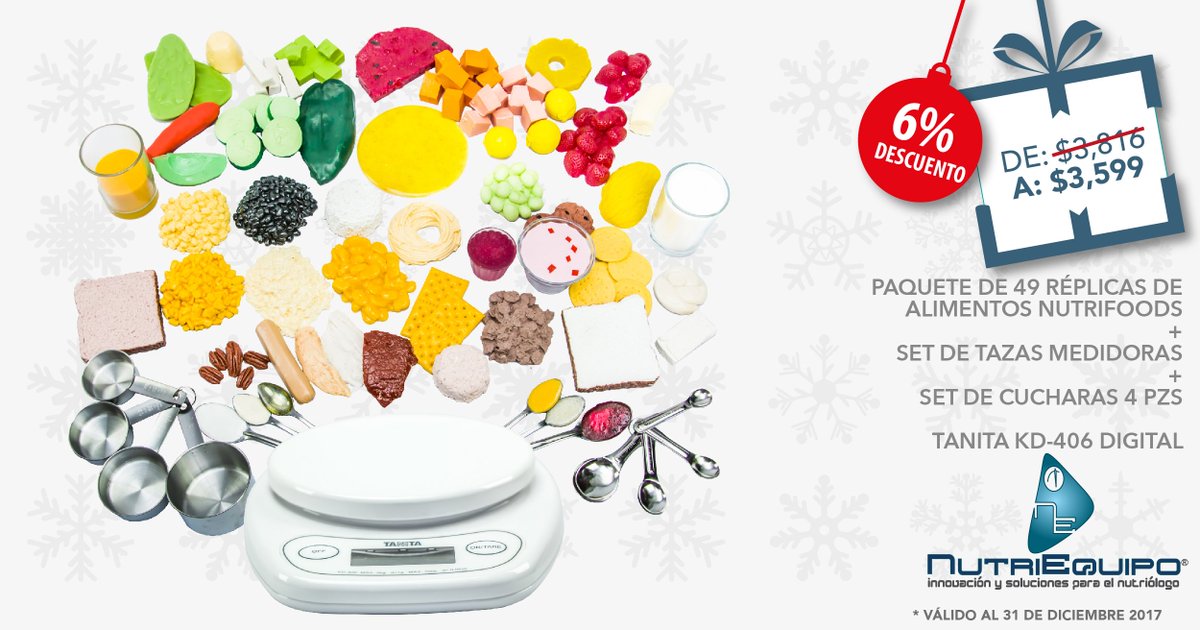 Nutriequipo's tweet photo. 🎄Esta navidad tu regalo puede ser espectacular 🎁
Santa debe traer en su trineo este paquete que incluye: 

🔹49 réplicas de alimentos Nutrifoods 
🔹set de tazas 
🔹set de cucharas
🔹Báscula KD-406 
🔹+ Envío gratis. 

Más información y compra: https://t.co/e1YRWAK8ny https://t.co/sZYmc3Hge1