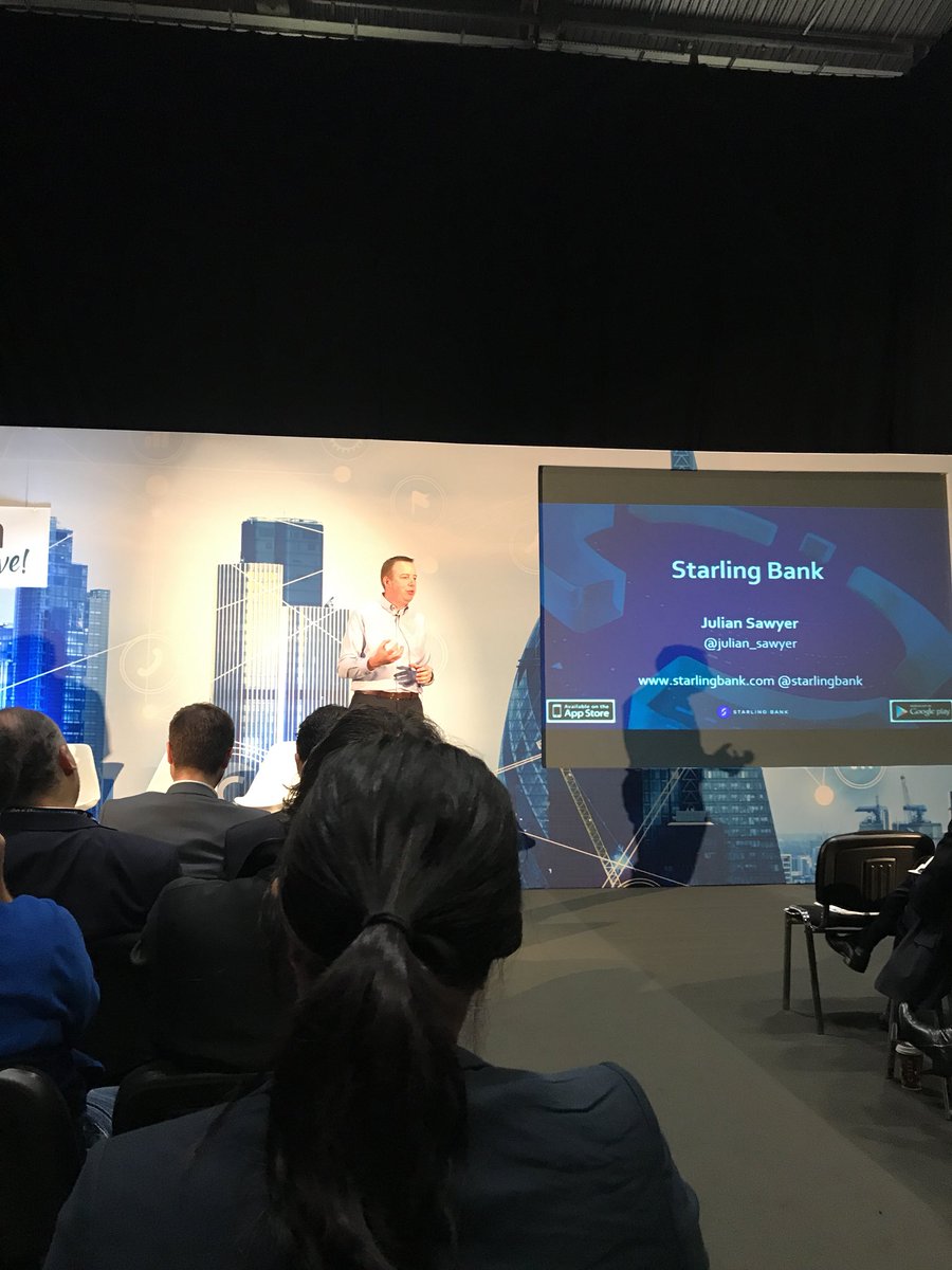 P20payments's tweet photo. We are @fintech_connect listening to @julian_sawyer from @StarlingBank #paytech #payments #banking #marketplace #fintechconnectlive https://t.co/tUGVD1ySY2
