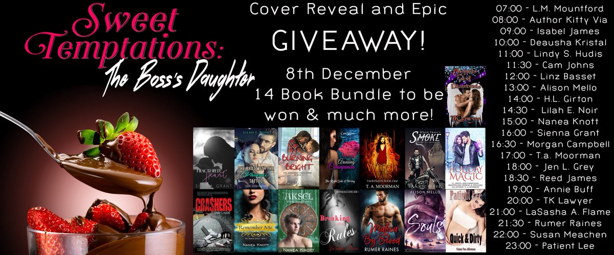 AuthLMMountford's tweet photo. Well, tomorrow is the day ladies and gentlemen. Tomorrow i unveil the cover for Sweet Temptations: The Boss's Daughter.
Hope you will all be there!
https://t.co/IyKReRIpI8 https://t.co/EyPXmA9m40