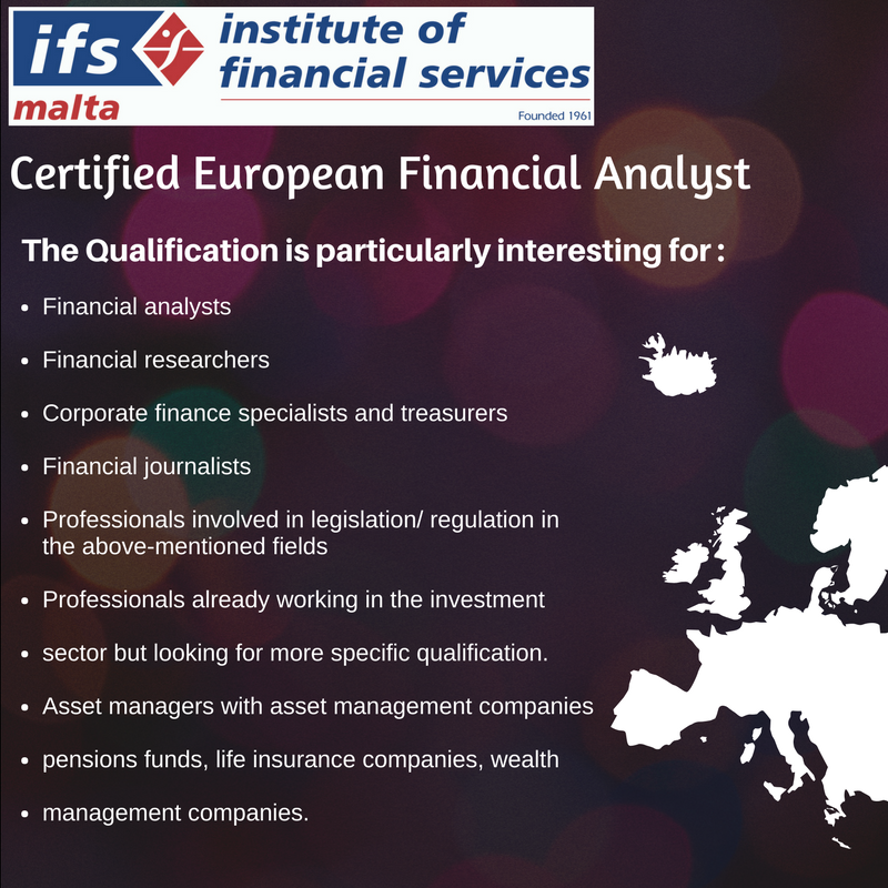 ifs_malta's tweet photo. ifs Malta offering the Certified European Financial Analyst course, for more information visit our website on https://t.co/b27ZLlyxHj https://t.co/l1oyk4pD2p