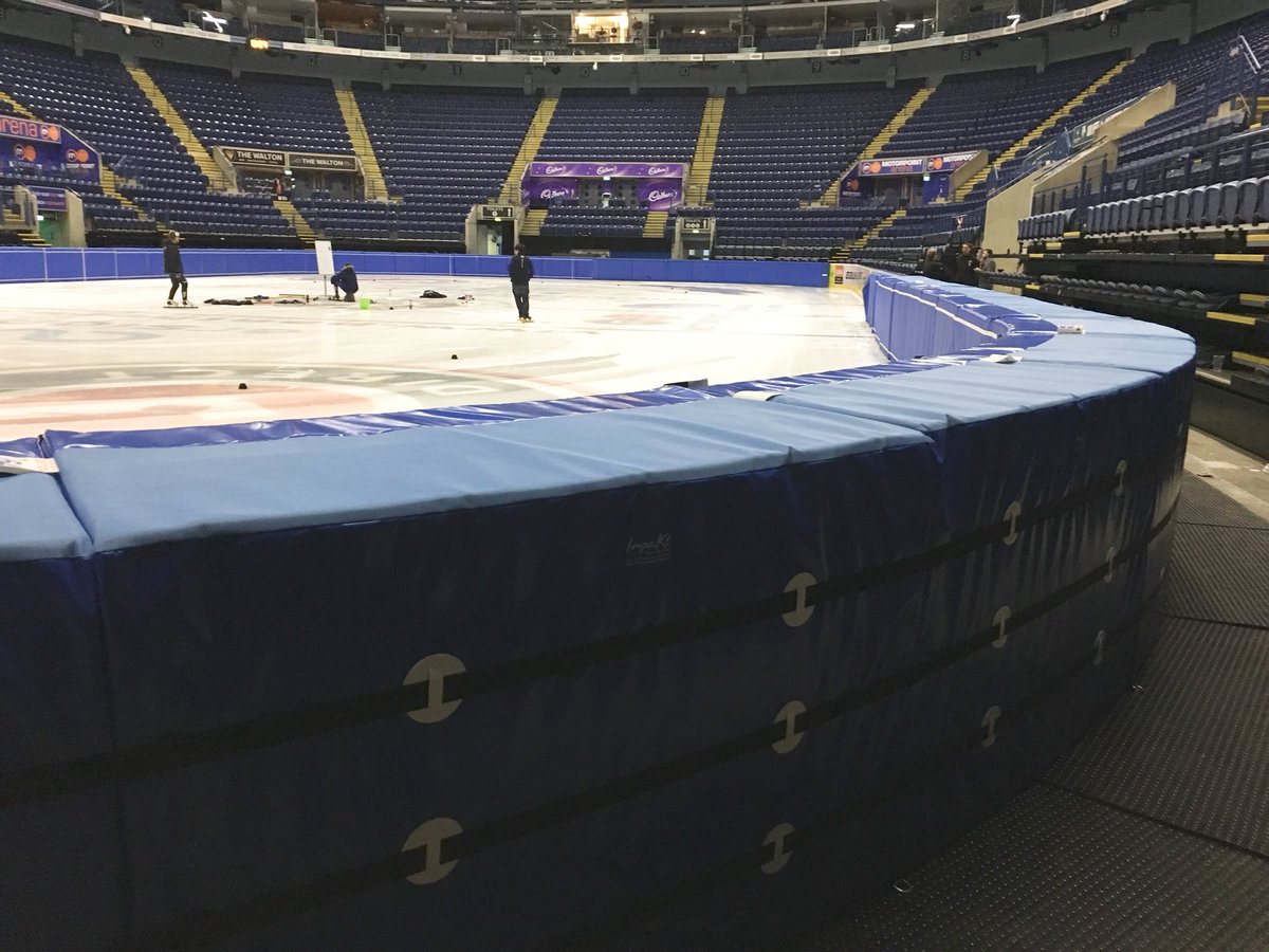 mike_brownlow's tweet photo. A great commitment from @Nat_Ice_Centre to the safety of our @GB_ShortTrack athletes. A new hybrid pad system which has taken significant time and effort. Thanks! https://t.co/jgiP4Y77uf