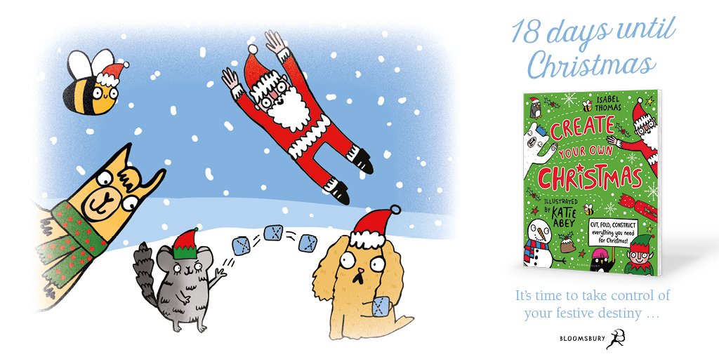 KidsBloomsbury's tweet photo. Why not #CreateYourOwnChristmas with @raisingchimps and @KatieAbey this year?! #ChristmasCountdown 🐝🎄☃🎁📝 https://t.co/pGK5pi1hV4