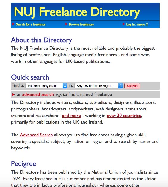 The new improved Freelance Directory - FREE to <a href="/NUJofficial/">NUJ</a> member freelancers - now mobile-friendly too! Please sign up/update your listing if you haven't already: ow.ly/hWxf30h4nRp #journolife #journo