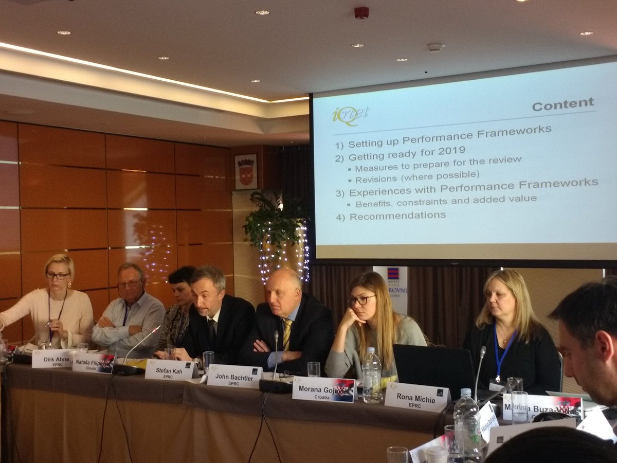 eprc_eu's tweet photo. .@eprc_eu's Stefan Kah presenting an overview of #IQNet partner experiences with #cohesionpolicy #performanceframework: expectations and reality https://t.co/Ywl0EToQlQ