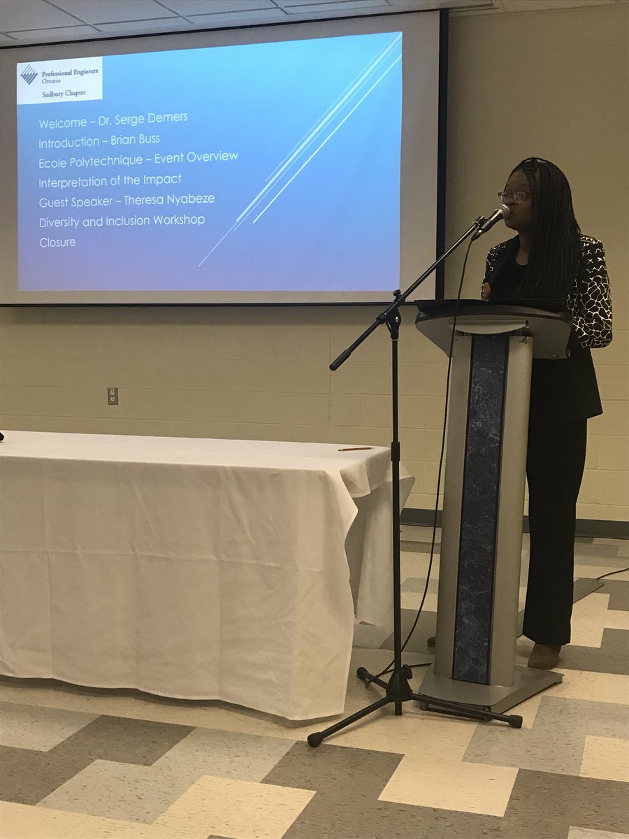 DiversitySTEM's tweet photo. I spoke to @LUBhartiEngr Students &amp; Industry peers re: Diversity in memoriam of the Dec 6th massacre - indeed there is major purpose that has come out of that remarkable pain. Thank you LU leadership for attending &amp; Brian Buss P.Eng who organized the event #diversity #Engineer https://t.co/sTVq3PLmv5
