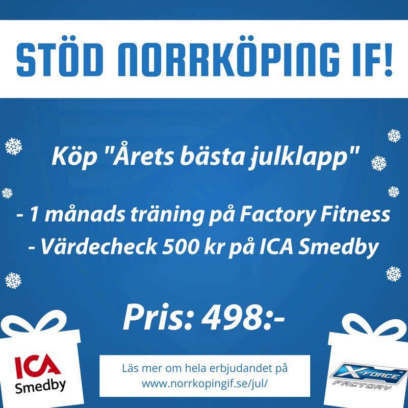 NorrkopingIF's tweet photo. Årets bästa julklapp? Läs mer på https://t.co/m4OJgEtmGp #handboll #norrköping https://t.co/mkjYFJfgJt