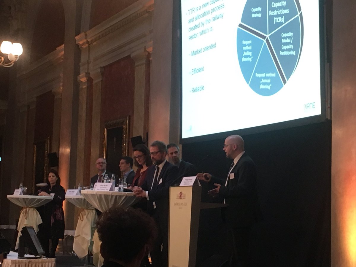 GaelleVanT's tweet photo. @RailNetEurope #RailFreightDay #Capacity #TTR #TimeTableRedesign Temporary Capacity Restrictions Geert Pauwels @lineasyff Agnes Bonnet 🇬🇧 Office Rail Road Sophie Ismaier #RFC3 Paul MAZATAUD @SNCFReseau Guus de Mol @ProRail Peter Jäggy #FTE moderated by Sian Prout @Transport_EU https://t.co/Ew3fSCOsZ2