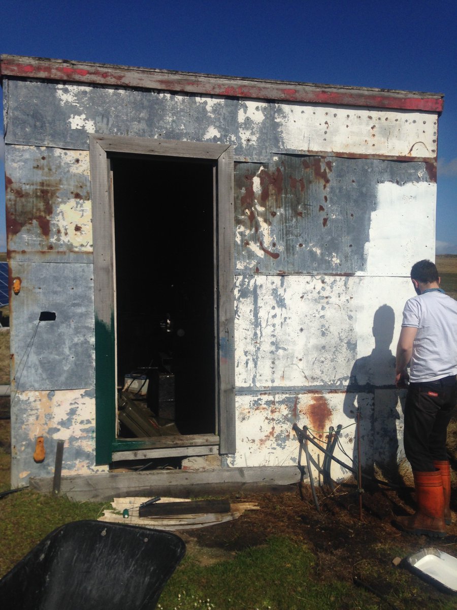 doyle_falklands's tweet photo. Taking advantage of the #sunny weather and #painting some of the #settlement #buildings #farm #falklands https://t.co/ay0US7E2Ij