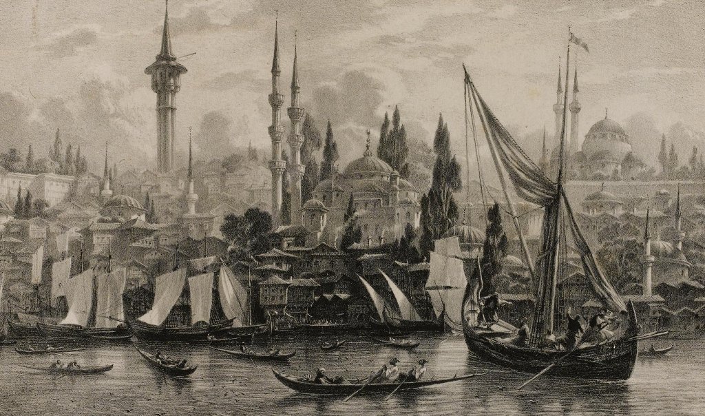 Istanbul, 19th Century Ottoman empire, Istanbul, Picture engraving