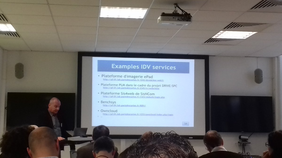 FealinxBiomed's tweet photo. Christophe Cerin présente à #PIV2017 l'expérience #IDV d'une plateforme #HPC. Le projet #DRIVEspc #Fealinx #PARCC repose sur #CUMULUS https://t.co/oHZbDRZJJq
