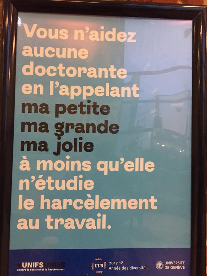 FemmesESR's tweet photo. Campagne @ULBruxelles contre le sexisme https://t.co/wC9pfLYhwb