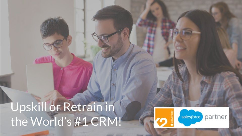K2Partnering's tweet photo. Get better-paying #Salesforce #Admin roles with a course from #K2University. Register for our next #Admin201 course https://t.co/jTMYmenRr1 https://t.co/MG9zLuLPwn