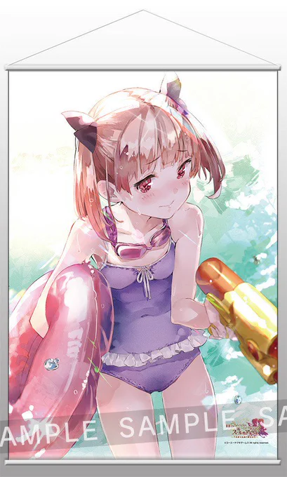 リディーの冬コミグッズ描かせていただきました。なぜ水着かはガストちゃんに聞いて下さい。良い子はわかるね? https://t.co/fSzgwWUTWz 