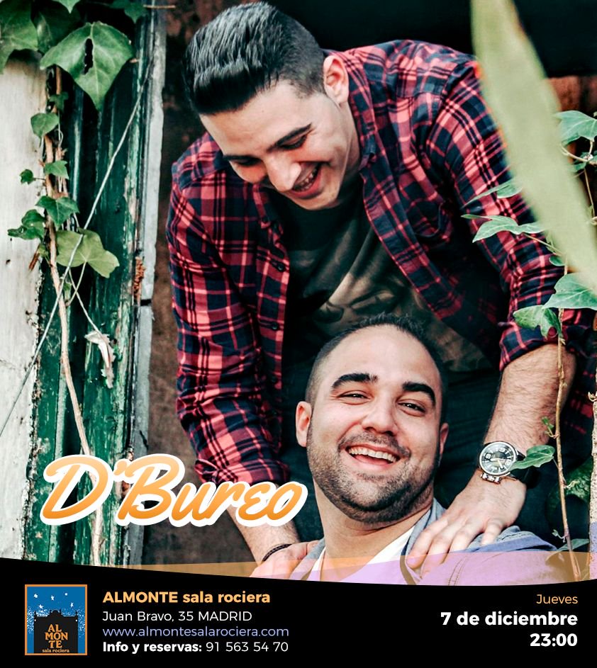 Si no te has ido de Madrid, no te pongas triste que <a href="/grupodbureo/">DBUREO</a> se viene al Almonte para ti!
Quítate de preocupaciones y vente para disfrutar esta noche del ambientazo que se nos traen estos dos!!