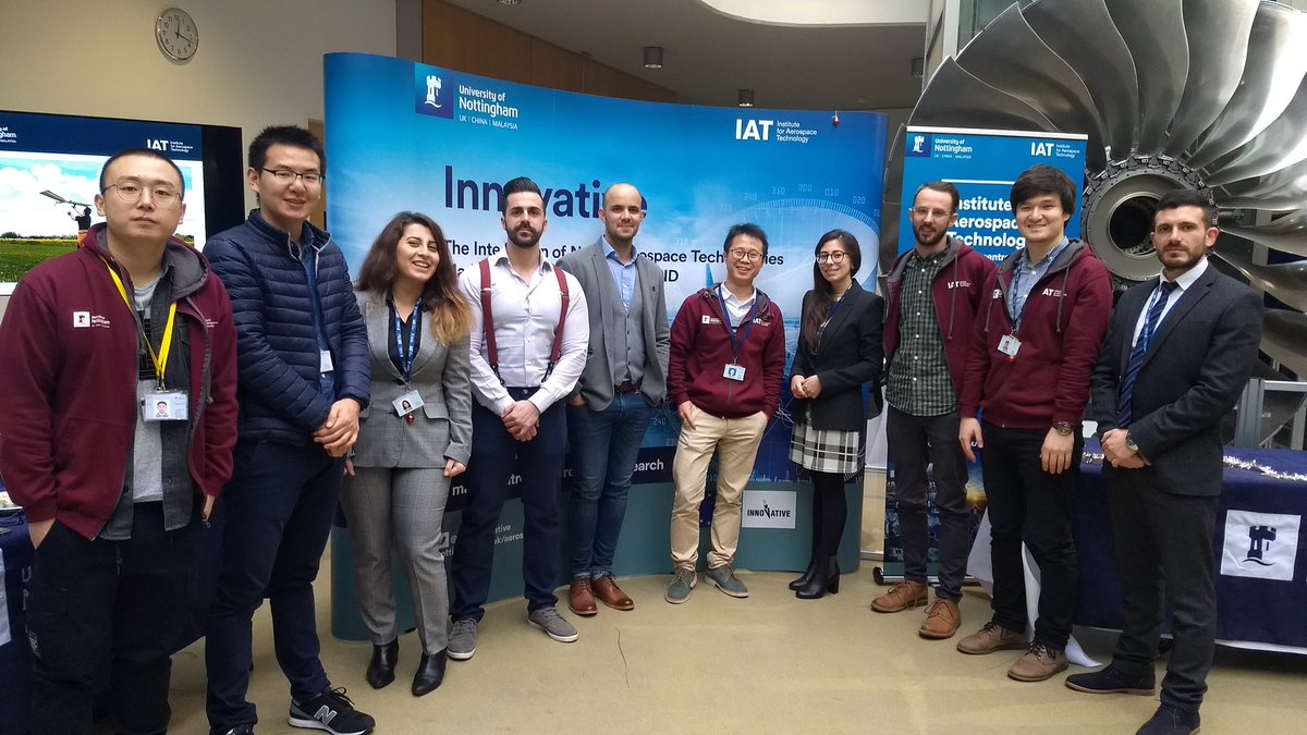 IAT_Vincenzo's tweet photo. Part of the @UoNINNOVATIVE team at the IAT Expo! @UoNAerospace @IAT_Mahnaz @iat_cosimo @IAT_Leonidas @IAT_Shaohong https://t.co/tDsYfz13LA