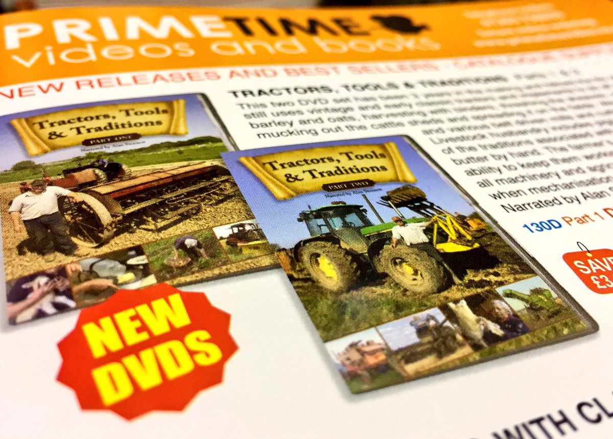 primetime_media's tweet photo. Our new release is being put together now ready for resale, #TractorsTools&Traditions is our latest enthusiast film all about vintage farming, go on line or phone to make an order with us.
https://t.co/lgs6sQjcXK https://t.co/tB5W1dlA3P
