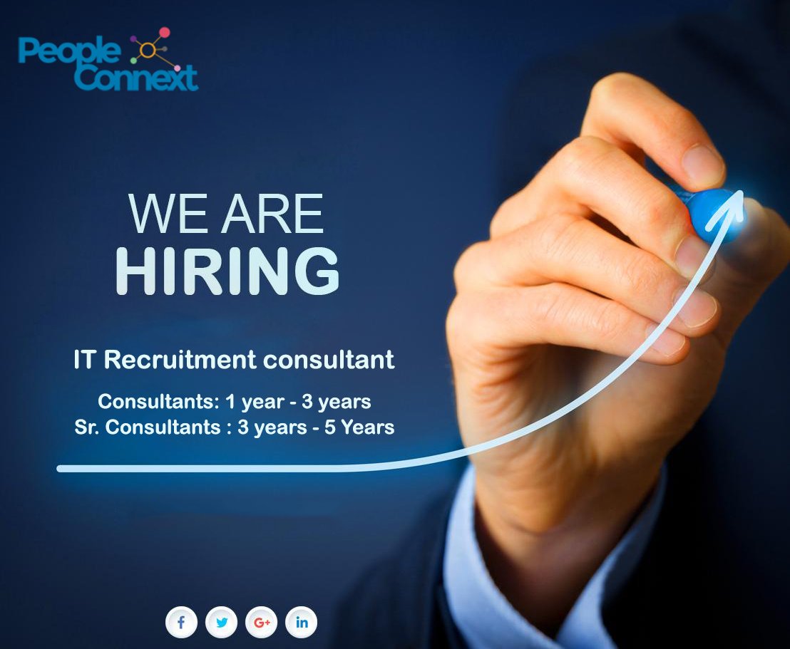 PeopleConnext's tweet photo. We are #hiring IT Recruitment consultant with 1 to 4 years of experience. 
Location: Gurugram
Email Us at careers@peopleconnext.com
Details: https://t.co/Zx6QXd46qJ #hr https://t.co/OVHQEEpsca