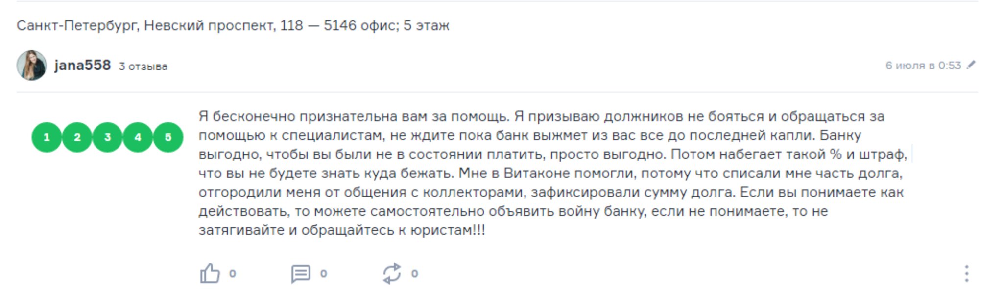 Отзывы клиентов статьи