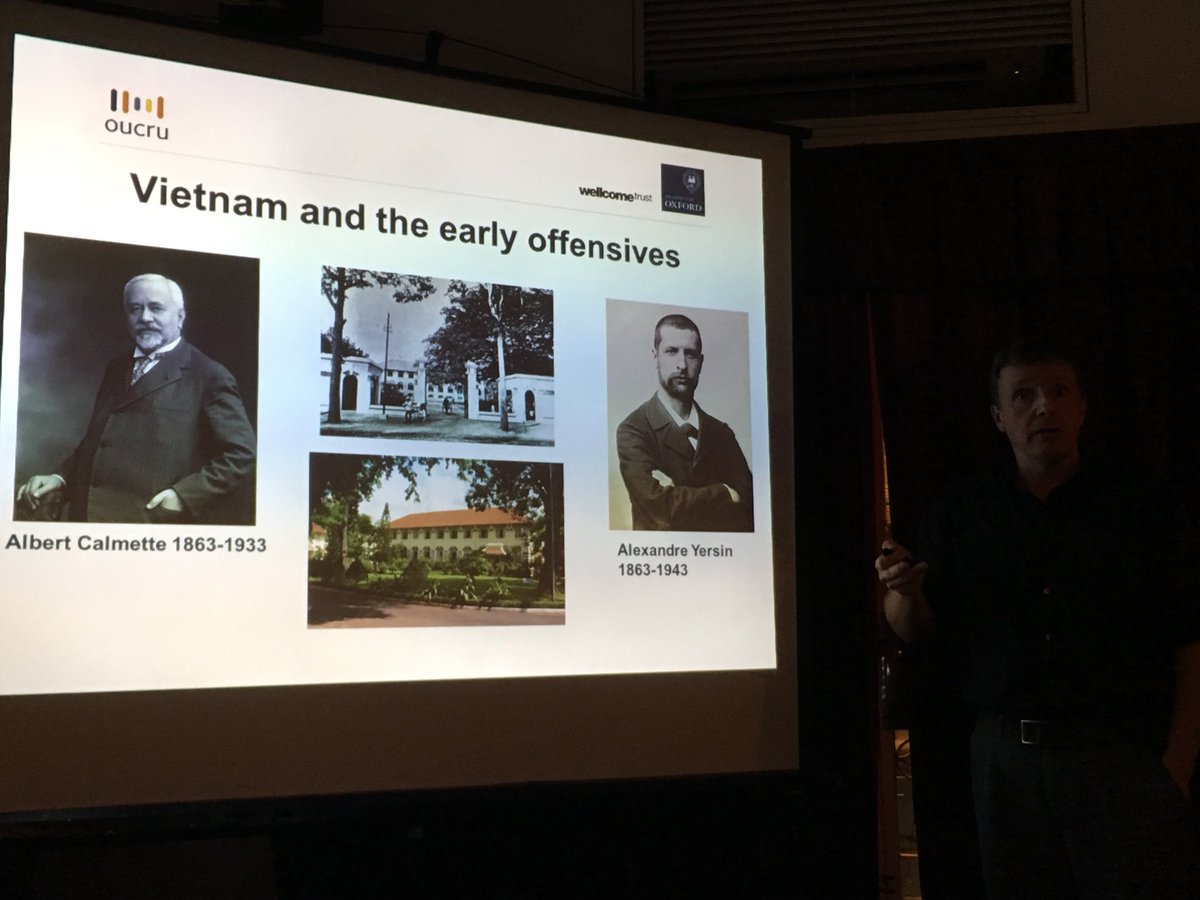 A very entertaining talk on the history of infectious diseases <a href="/ThwaitesGuy/">Guy Thwaites</a> @PEOucru  Loving this #publicengagement