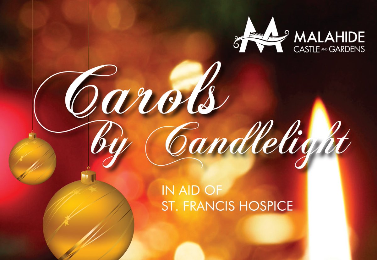 Don't forget to come and support Carols by Candlelight next Wed 13th December <a href="/MalahideCastleG/">Malahide Castle & Gardens</a> from 6-8pm in aid of St. Francis Hospice. Tickets sold on the eve at the Visitor Centre. Come and enjoy a wonderful evening while supporting a great cause. <a href="/Fingalcoco/">Fingal County Council</a> <a href="/enjoymalahide/">Enjoy Malahide</a>