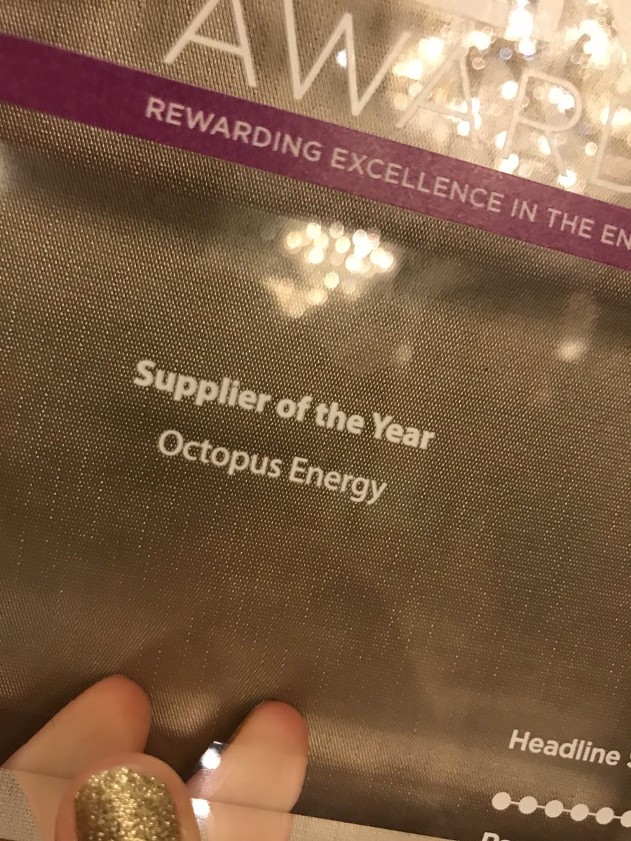 g__j's tweet photo. “Energy Supplier of The Year”. Proud we’ve built a team that can achieve this in <2 years. https://t.co/v1P6L3Qdz9