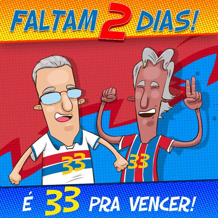 fernandojbahea's tweet photo. Contagem regressiva para mostrar o seu apoio à Chapa 33! Apoie quem realmente entende de futebol e tem história no Bahia, vote Fernando Jorge e Tillemnont. #Chapa33 #FernandoJorge #Tillemont #VoltarASorrir #EleiçõesDoBahia #ECBahia #PresidênciaDoBahia https://t.co/lpjP1Z7DtU