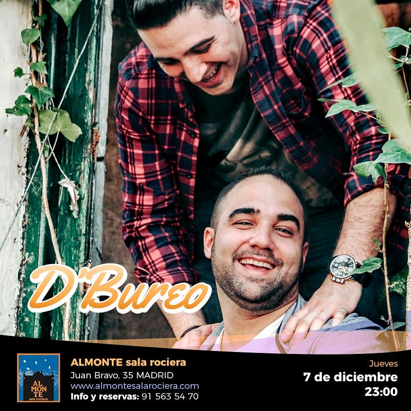 Te lo vas a perder?? Os esperamos a todos. No faltéis!!
#Dbureo #AlmonteSalaMadrid #NoTeLoPierdas #Directo #VenteABailar #Sevillanas #Rumbas