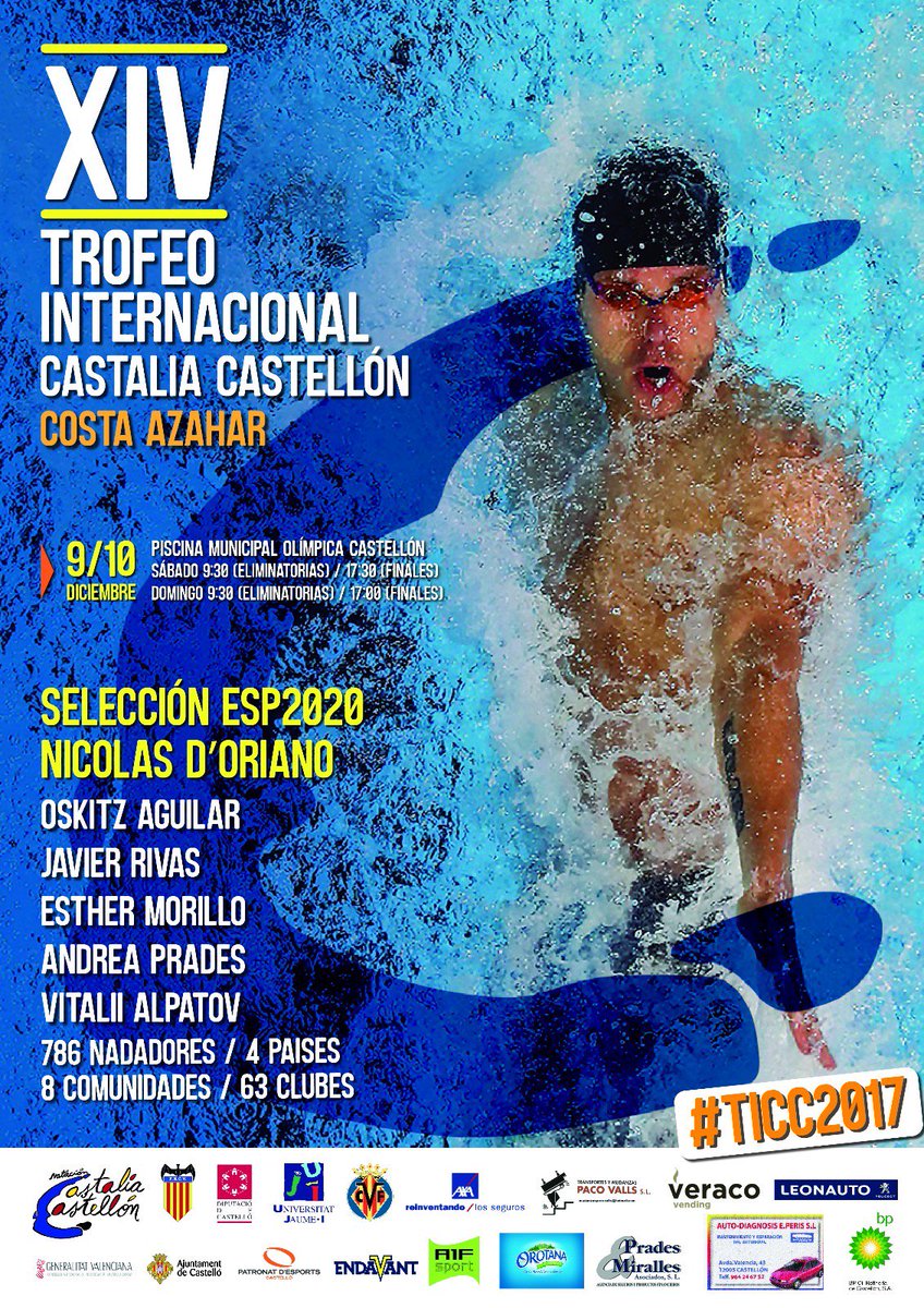 WpEncinas's tweet photo. #Next ➡
#Natación

Trofeo Internacional Castalia Castellón Costa del Azahar
#TICC2017 @cncastaliacst
https://t.co/xLvNZhtqAJ

🏊💪🏊💪🏊💪🏊
¡ Hale #Majadahonda !

#waterpolo #wasserball #poloaquatico #pallanuoto 
#natation #swimming  #schwimmen #natação #nuoto
#deportebase https://t.co/sWwn3gMpRl