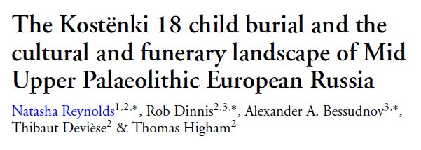 Read all about it: the only plausibly Gravettian burial in Russia. Our paper on Kostënki 18 now up on <a href="/AntiquityJ/">🅰ntiquity Journal</a> (with <a href="/EMHEProject/">EMHEProject</a> <a href="/ThibautDeviese/">Dr Thibaut Deviese</a> <a href="/tommyhigham/">Tom Higham</a>) #palaeolithic #archaeology cambridge.org/core/journals/…
