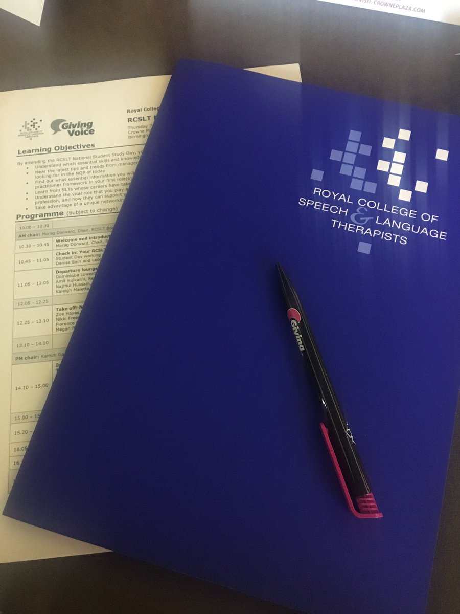 Exciting day with <a href="/RCSLT/">RCSLT 💙</a> learning all about becoming a NQP  🎉 #SLTStudentDay