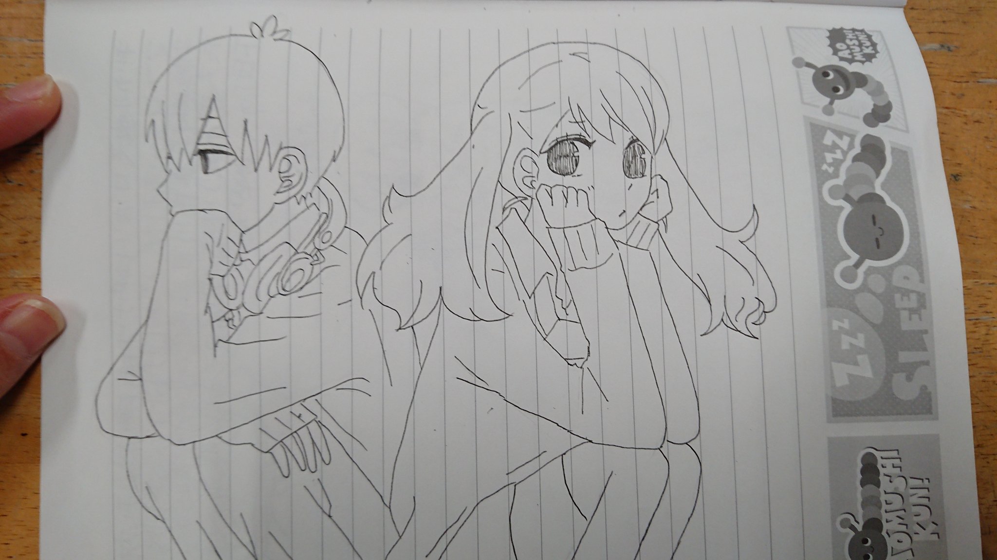 りんこ 久住くん可愛い で ノートに落書き 久住のサイズ感まちがえた 久住くん空気読めてますか T Co Ipxvp3ruaw Twitter