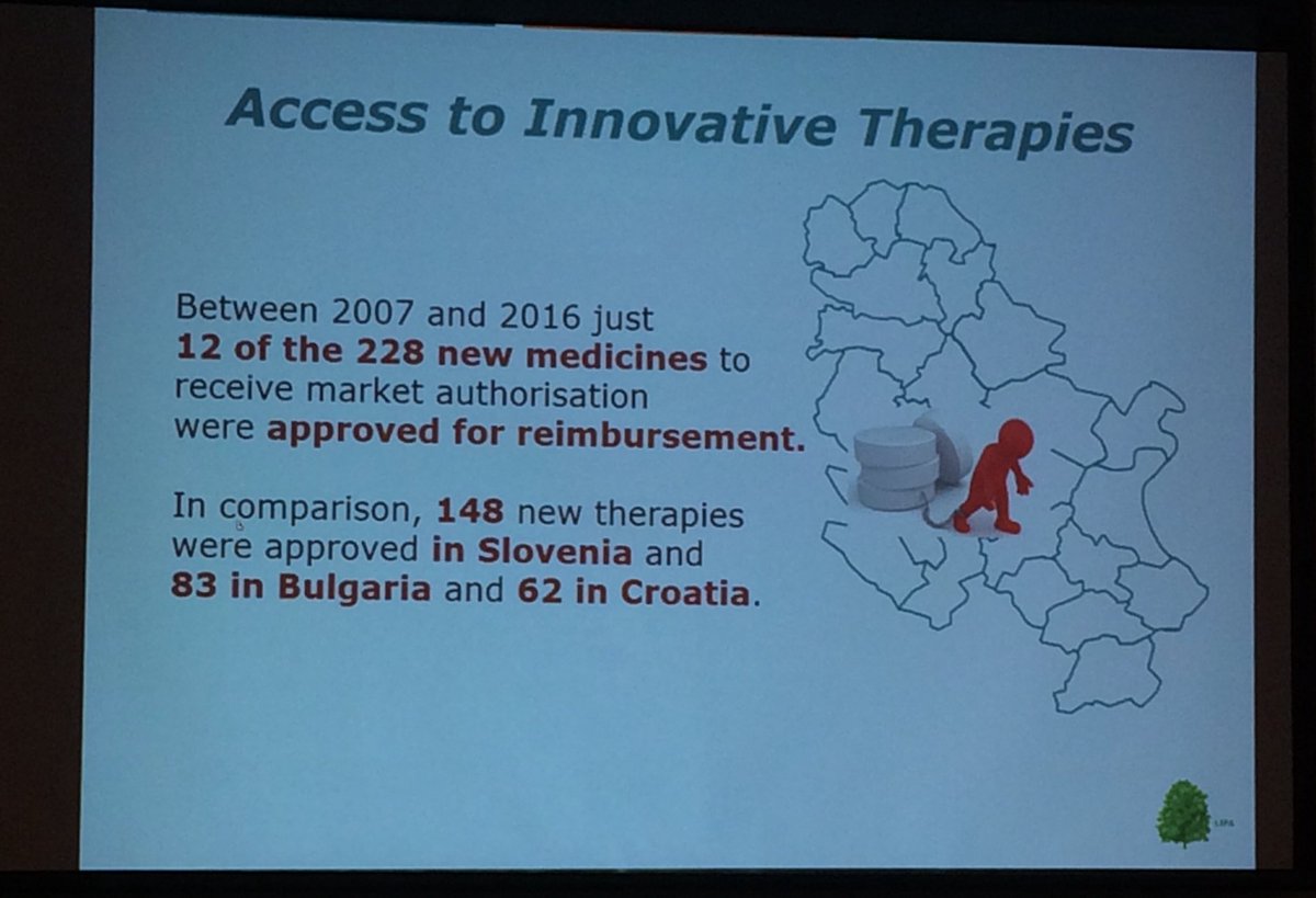 ZPWHITELEY's tweet photo. Maja Kocic - the challenge of accessing innovative therapies in Serbia
#LCSummit17 #lymphoma #bloodcancer @knowyournodes https://t.co/HxUdKr1Mhr