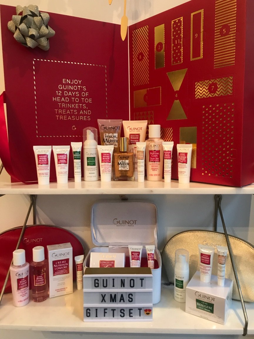 RadianceLondon1's tweet photo. Look at what has just arrived at Radiance! Trinkets, Treats & Treasures advent calendar from @GuinotUKIreland. 12 fabulous minis for £85 (worth £165) #gift #trinklets #treats #treasure #skincare #guinot #travelsize #fullsize https://t.co/PpyefxB2rx
