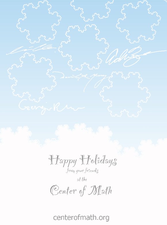 centerofmath's tweet image. Wishing all our followers a happy holiday season! ❄️⛄️
❤️ The #centerofmath team