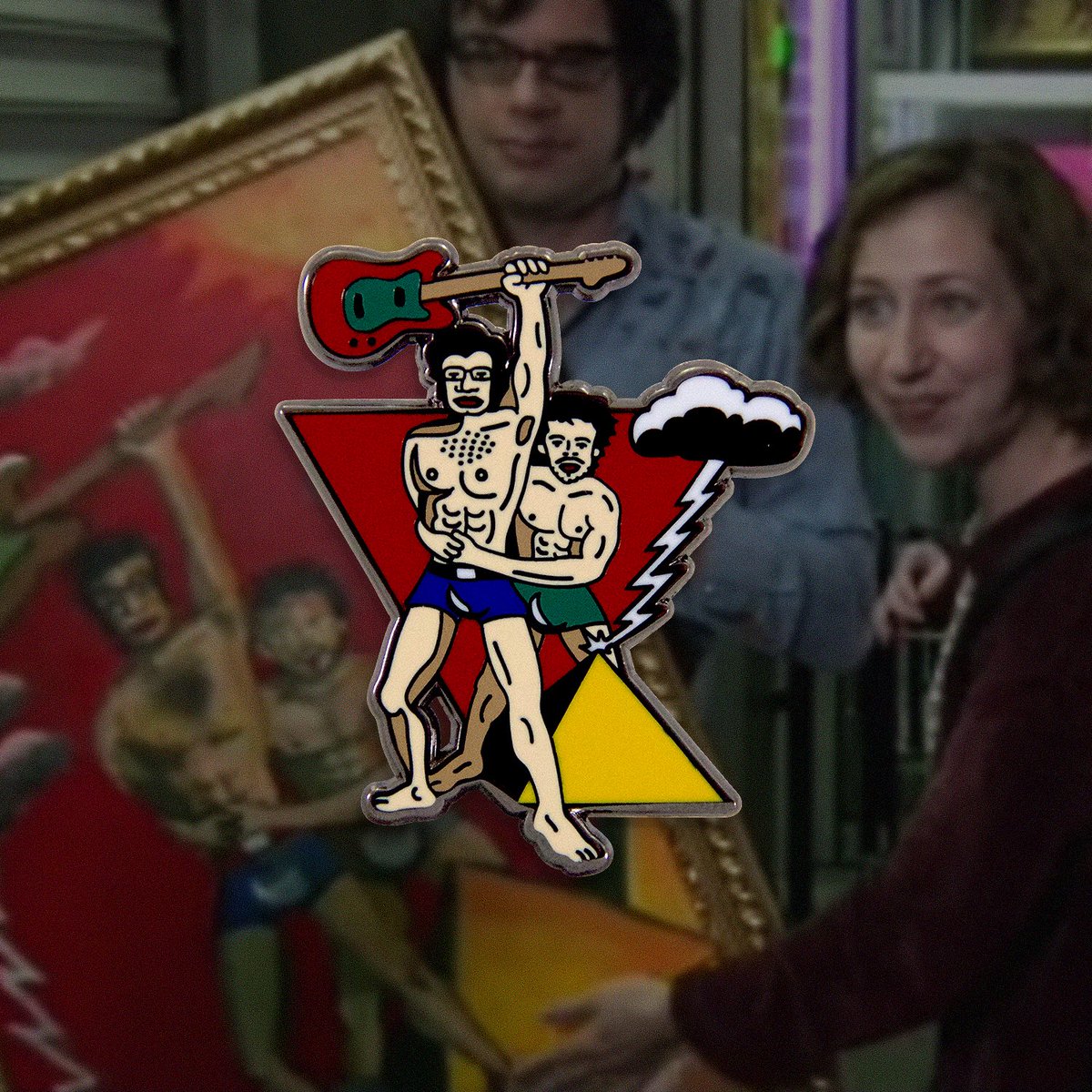 Staringyeti's tweet photo. New pin for the flight of the conchords super fan! #fotc https://t.co/7NNCybGszG